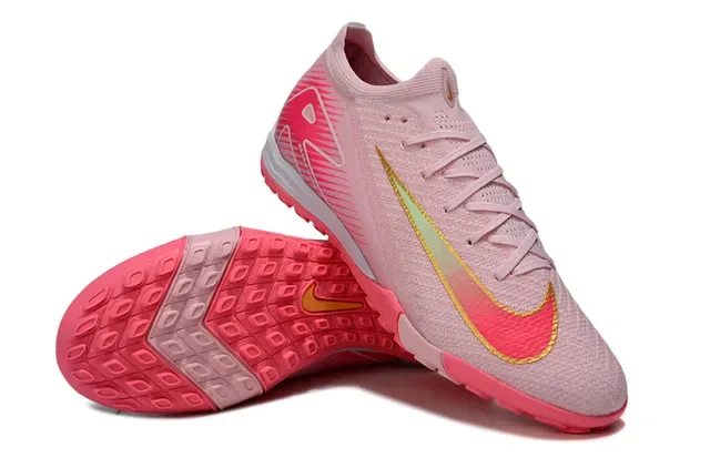 Nike Chaussures de football Pink/Red Knit Upper Suela Turf 3