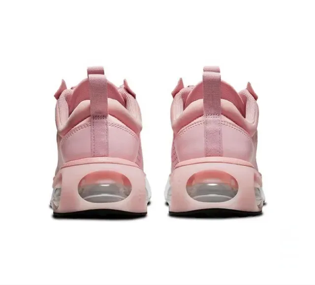 Nike Pink White Mesh Upper Visible Air Unit Lifestyle Sneakers 2