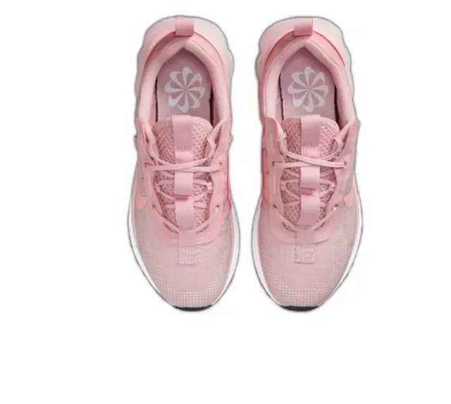 Nike Pink White Mesh Upper Visible Air Unit Lifestyle Sneakers 3