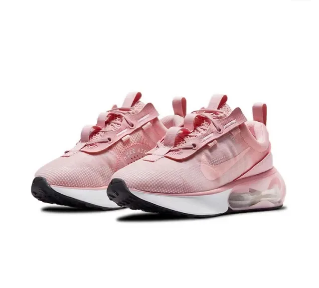 Nike Pink White Mesh Upper Visible Air Unit Lifestyle Sneakers 4