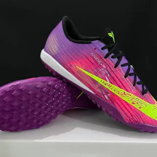 Nike Purple Pink Flyweave Knit Upper Gradient Turf Soccer Shoes