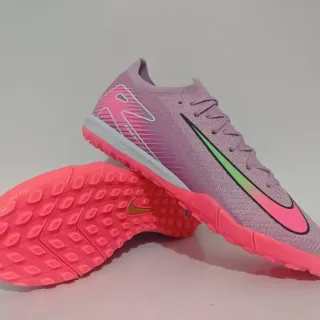 Nike Zapatillas de Fútbol Turf Upper Knit Morado Rosa Gradient Swoosh