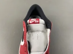 Nike Tênis Lifestyle Vermelho Preto Low-Top de Couro 6