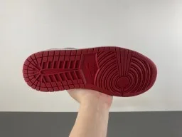 Nike Tênis Lifestyle Vermelho Preto Low-Top de Couro 9