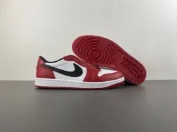 Nike Tênis Lifestyle Vermelho Preto Low-Top de Couro 12