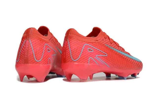 Nike Red Blue Knit Upper Air Zoom Heel Unit Firm-Ground Soccer Shoes 13