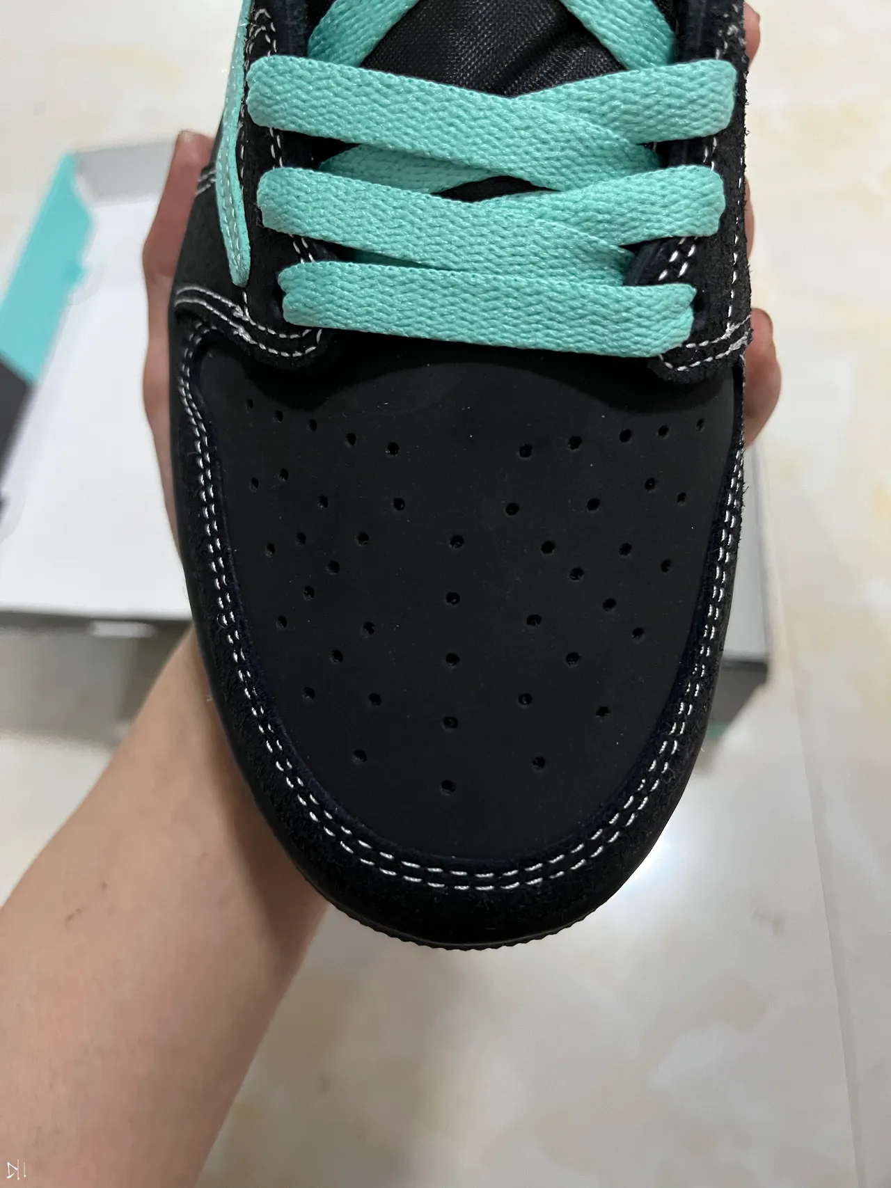 Nike SB Dunk Low Chaussures de Skate Noir Vert Menthe 3