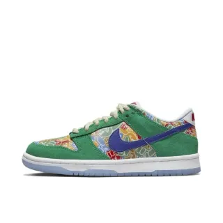 Nike SB Dunk Low 绿色多色印刷叠加滑板鞋
