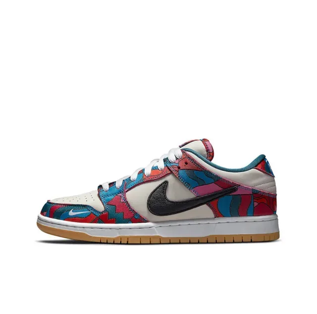 Nike SB Dunk Low Multicolor Abstract Print Skateboard Shoes 1