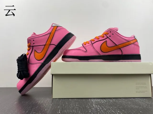 Nike SB Dunk Low Rose et Orange Chaussures de skate 16