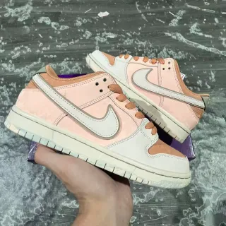 Nike SB Dunk Low Pink and Tan Skateboard Shoes
