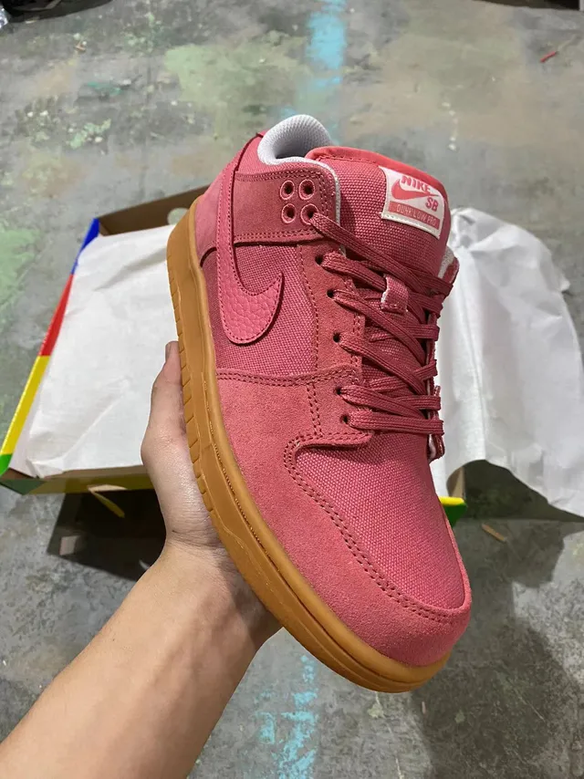 Nike SB Dunk Low chaussures de skateboard en gomme rose 2