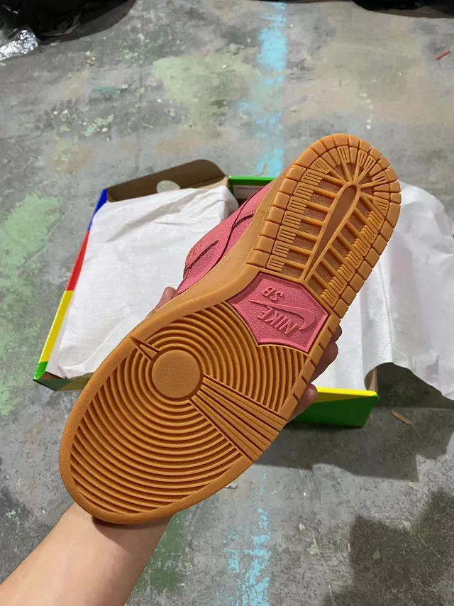 Nike SB Dunk Low chaussures de skateboard en gomme rose 5