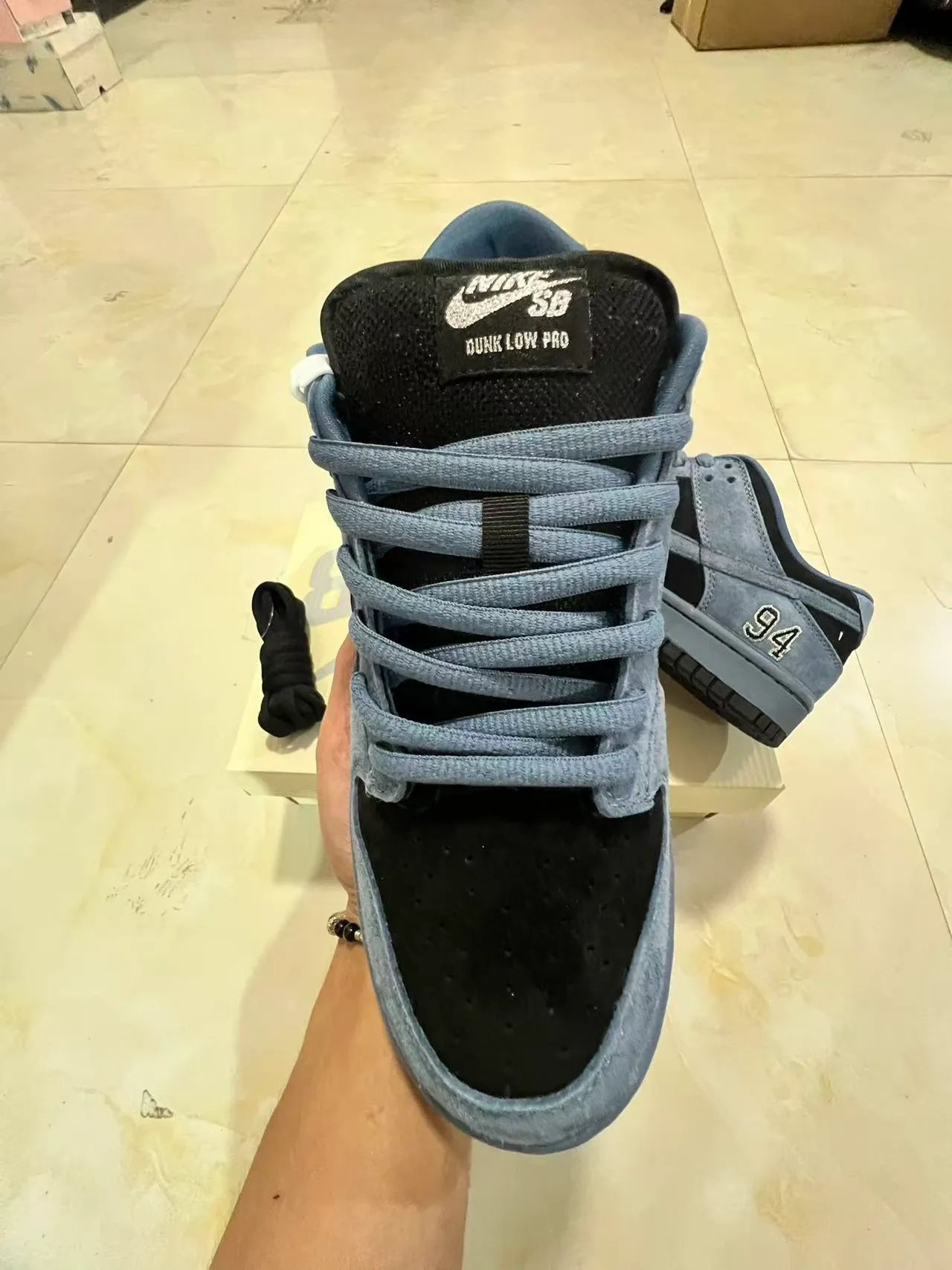 Nike SB Dunk Low Supreme '94' Slate Blue Chaussures de skateboard 3