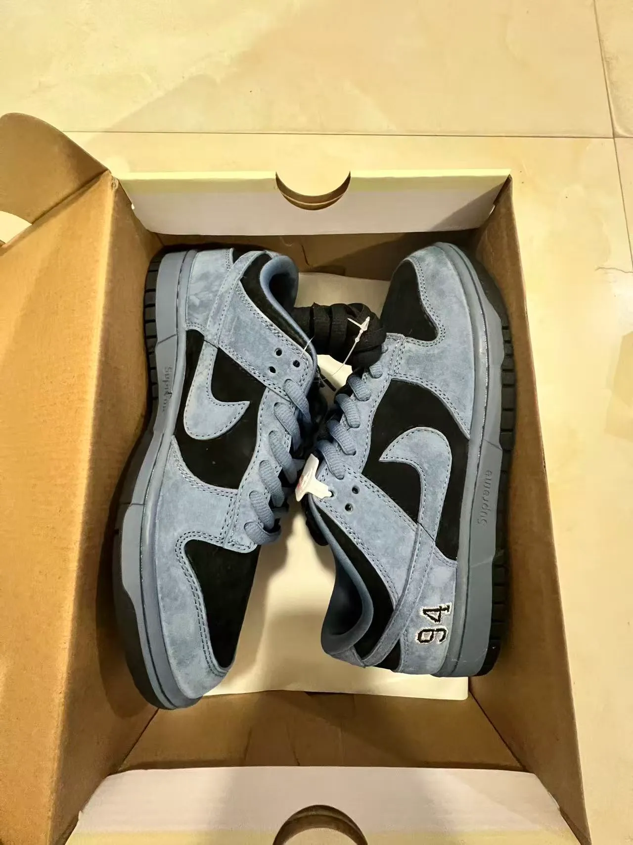 Nike SB Dunk Low Supreme '94' Slate Blue Chaussures de skateboard 9