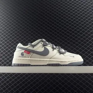 Nike SB Dunk Low x Carhartt Off-White और Gray स्केटबोर्ड जूते