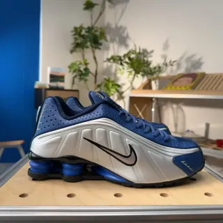 Nike Shox R4 নীল রূপালী লাইফস্টাইল স্নিকার্স