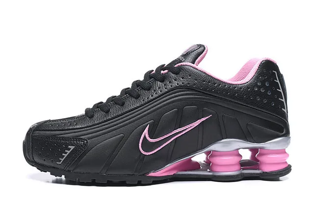 Nike Shox R4 Pink White Low-Top Running Shoes 2