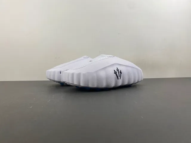 Nike Slide White Black Perforated Mesh Slip-On Slippers 8