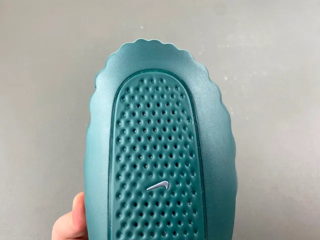 Nike Teal Green Molded Perforated Slipper 5
