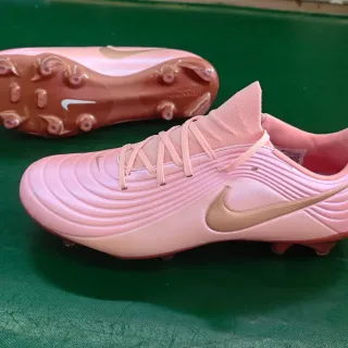 Nike Tiempo Legend Pink and Gold Firm-Ground Soccer Shoes