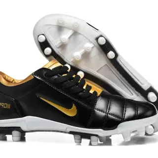Nike Total 90 III Black Gold Firm-Ground Soccer Shoes