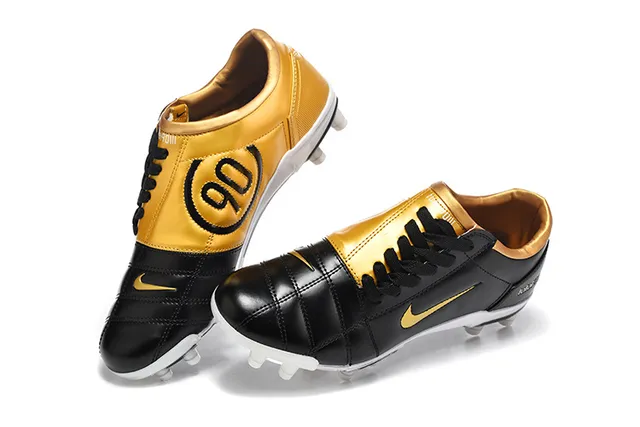 Nike Total 90 III Black Gold Firm-Ground Soccer Shoes 2