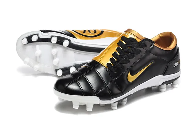 Nike Total 90 III Black Gold Firm-Ground Soccer Shoes 6
