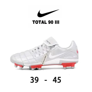 Nike Total 90 III أحذية كرة القدم البيضاء والأحمر للأرض الصلبة