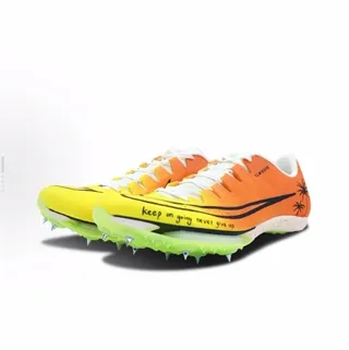 Nike Track Spike Orange Yellow Lime Green Running Shoes 3