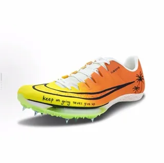 Nike Track Spike Orange Yellow Lime Green Running Shoes 5