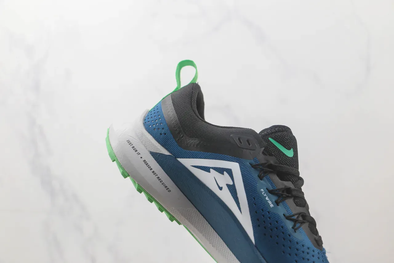 Nike Trail React Blue Black White Lime Green Running Shoes 5