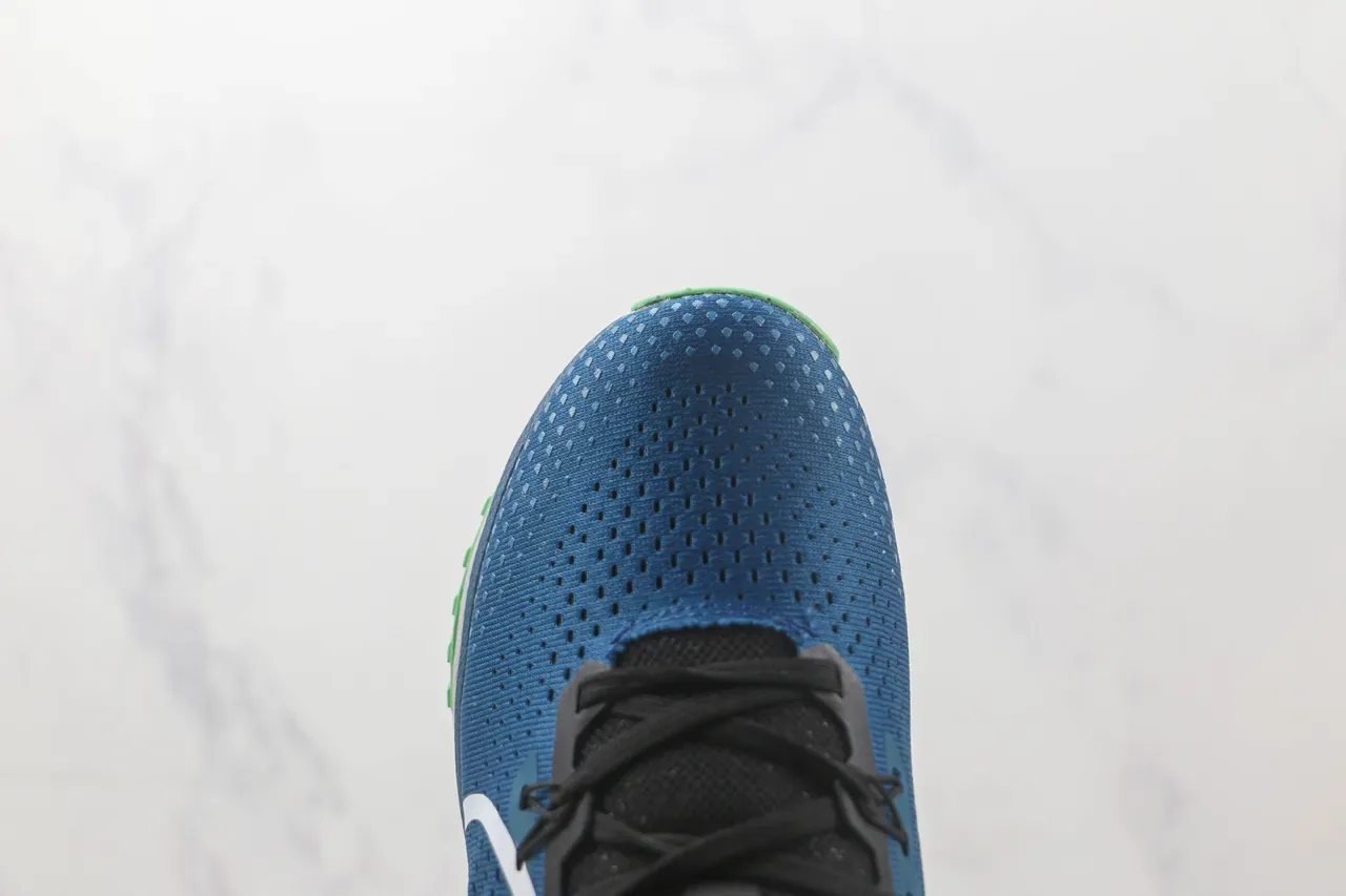 Nike Trail React Blue Black White Lime Green Running Shoes 6
