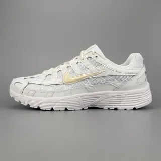 Nike White Beige Layered Synthetic Cage Breathable Mesh Panels Lifestyle Sneakers