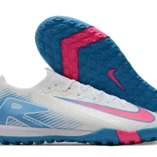 Nike Zapatos de Fútbol Sintético Overlay Bajo Césped Blanco Azul
