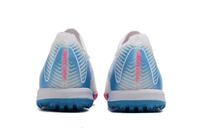 Nike Chaussures de Football Synthétique Overlay Bas Gazon Blanc Bleu 4