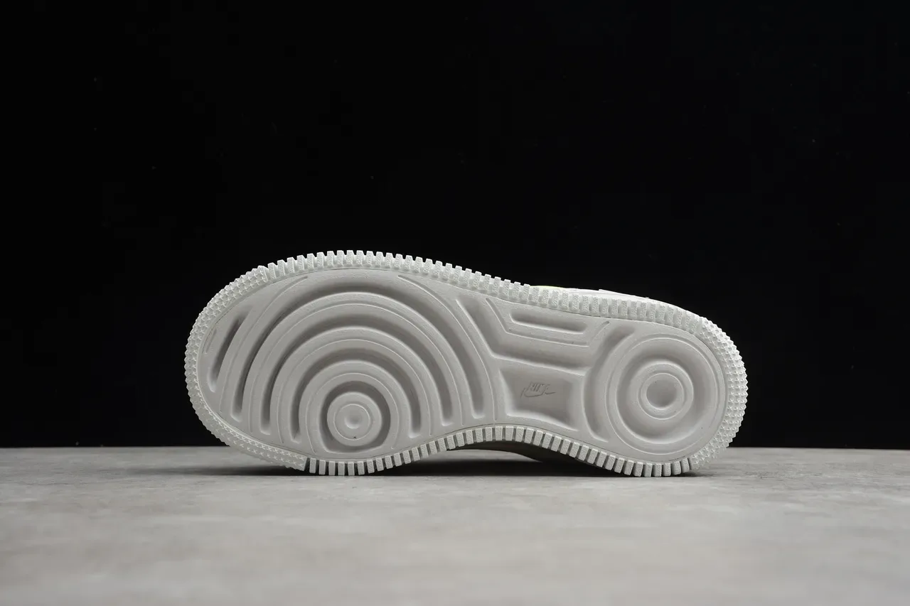 Nike Chaussures Lifestyle Blanc Vert Semelle Plateforme Superpositions de Matériau Synthétique en Couches 12