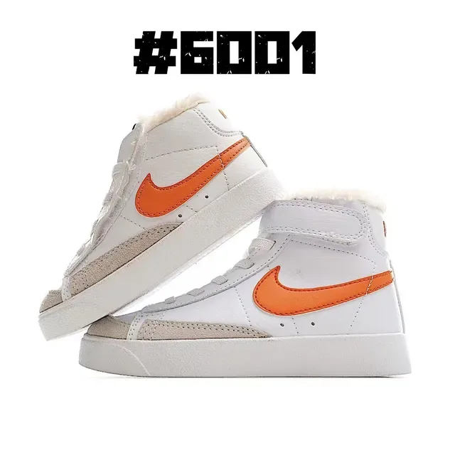 Nike White Multicolor High-Top Padded Collar Lifestyle Sneakers 5