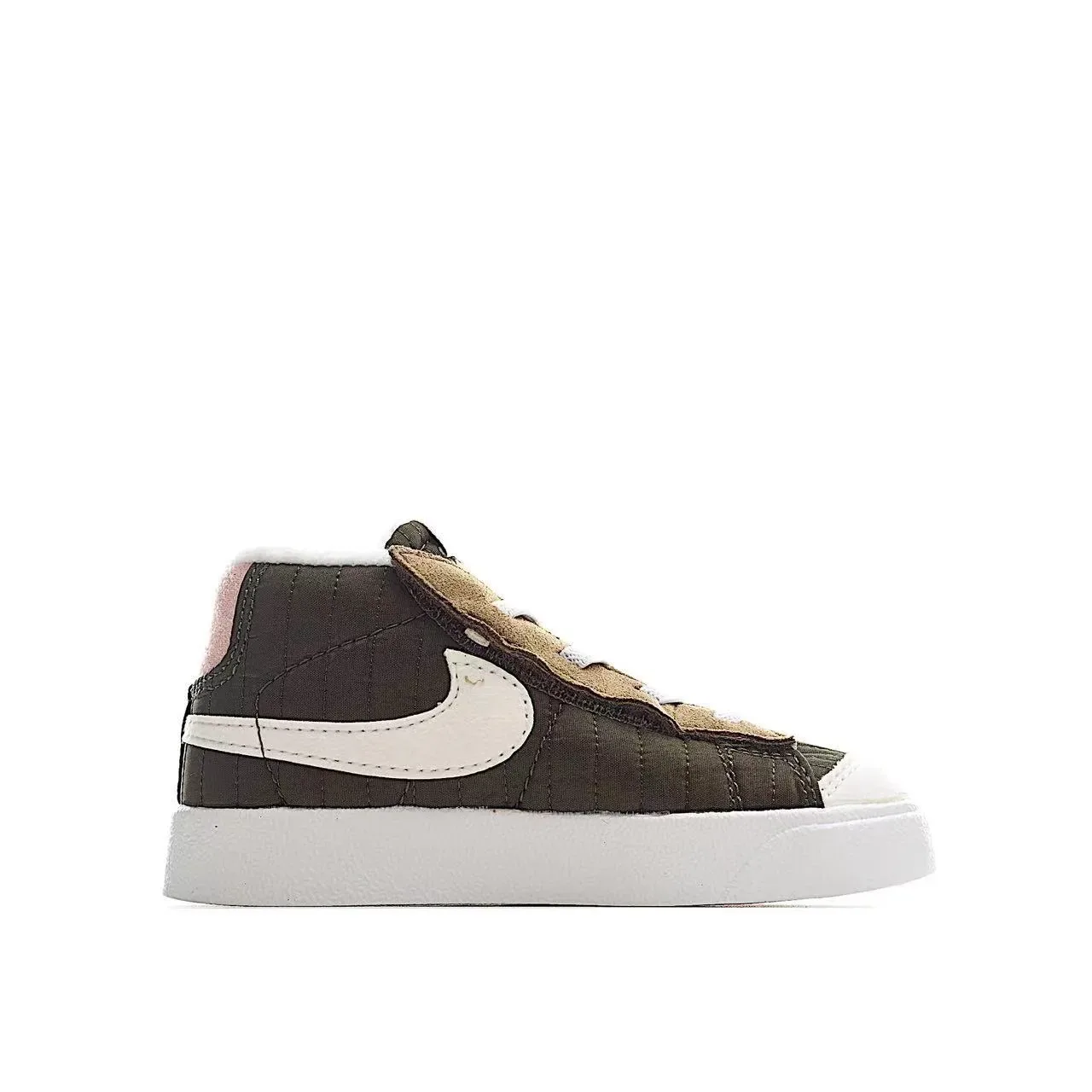 Nike White Multicolor High-Top Padded Collar Lifestyle Sneakers 12