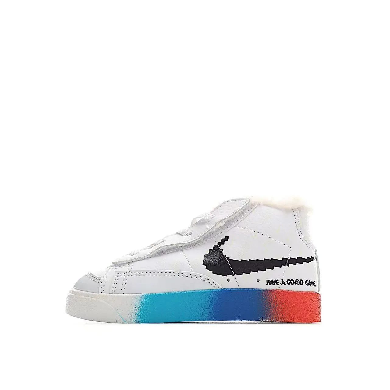 Nike White Multicolor High-Top Padded Collar Lifestyle Sneakers 20