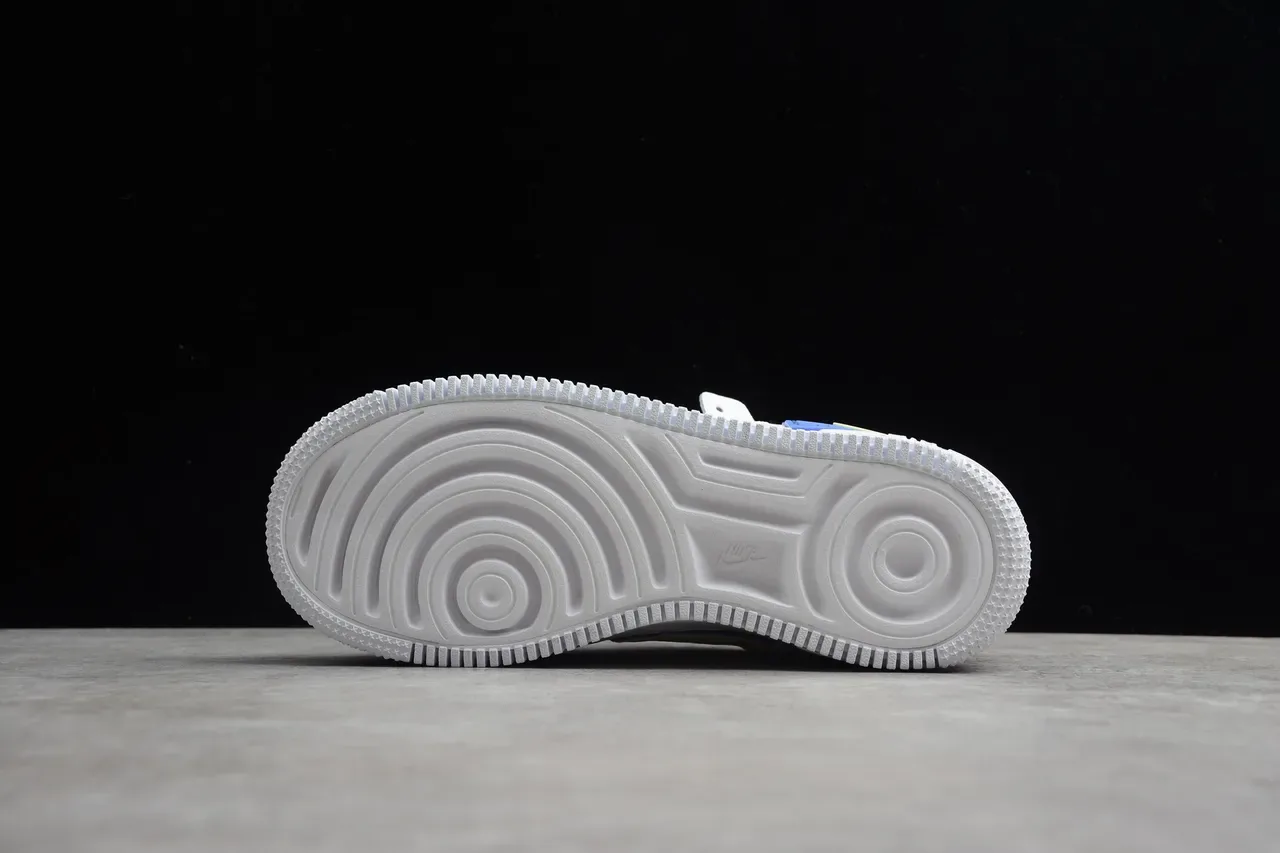 Nike White Multicolor Platform Sole Layered Color-Block Upper Lifestyle Sneakers 13