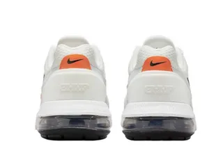Nike White Orange Engineered Mesh Upper Visible Air Cushioning Lifestyle Sneakers 4