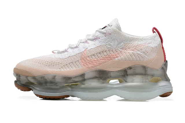 Nike White Pink Knit Upper Translucent Marbled Midsole Running Shoes 3