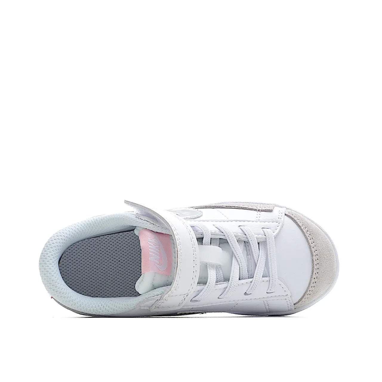 Nike White Pink Low-Top Padded Collar Lifestyle Sneakers 16