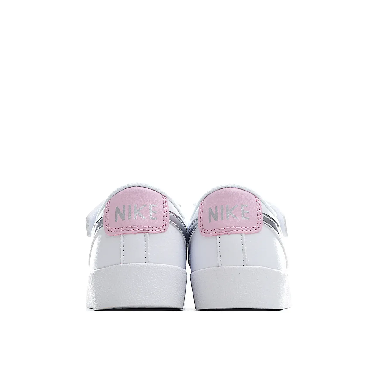 Nike White Pink Low-Top Padded Collar Lifestyle Sneakers 17