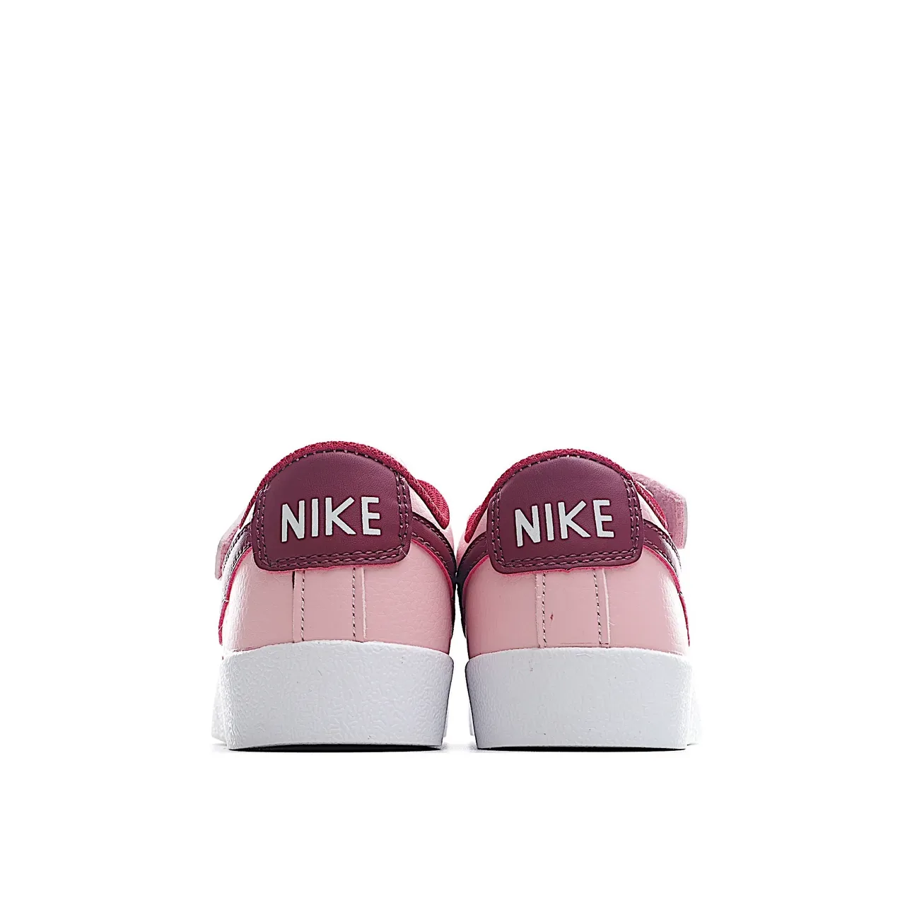 Nike White Pink Low-Top Padded Collar Lifestyle Sneakers 24