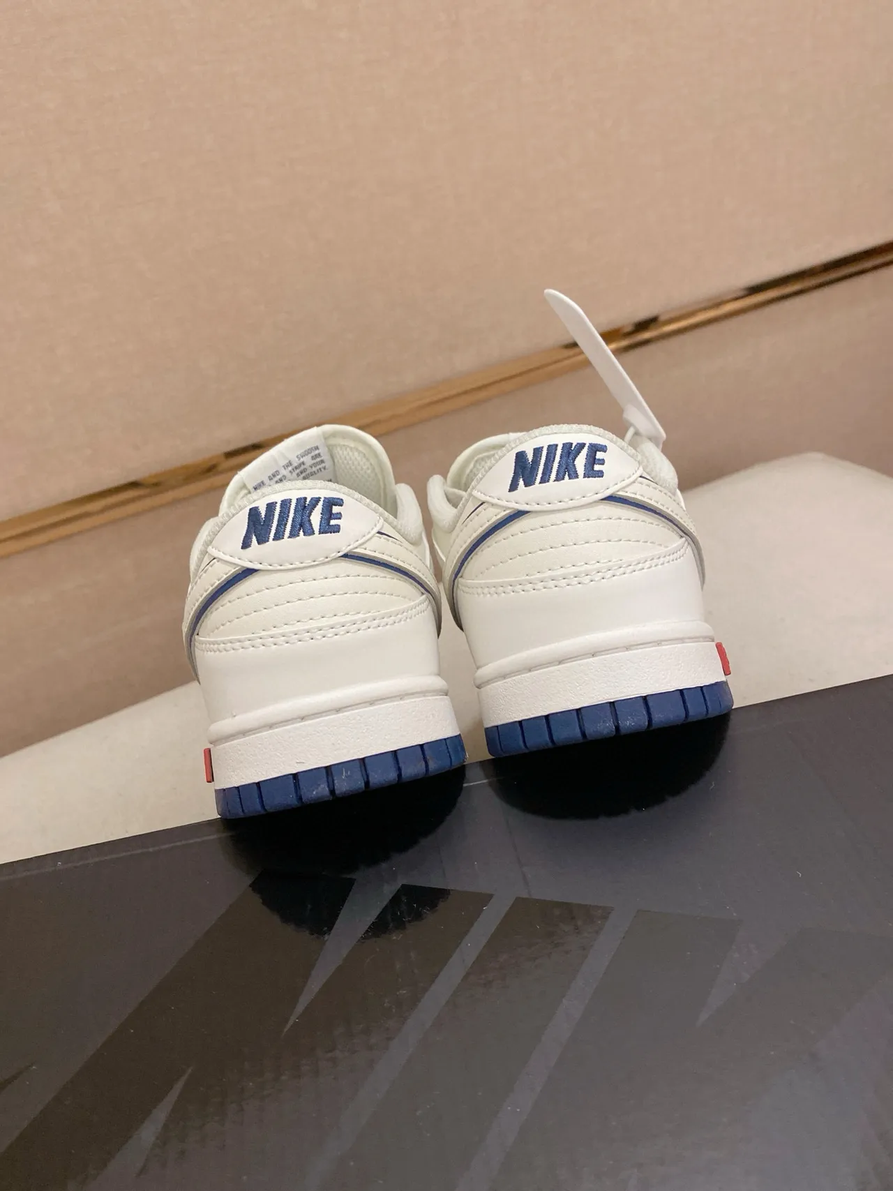 Nike x Supreme SB Dunk Low Blanc Bleu Chaussures de Skateboard 8