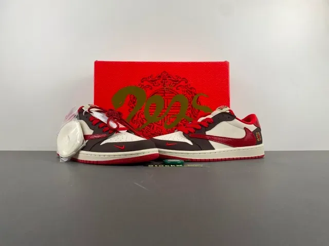 Nike x Travis Scott Air Jordan 1 Low OG Cactus Jack Lifestyle Sneakers 13