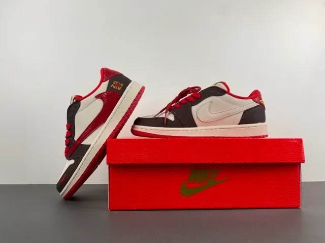 Nike x Travis Scott Air Jordan 1 Low OG Cactus Jack Lifestyle Sneakers 14