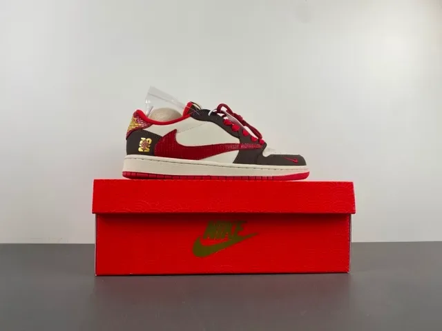 Nike x Travis Scott Air Jordan 1 Low OG Cactus Jack Lifestyle Sneakers 15